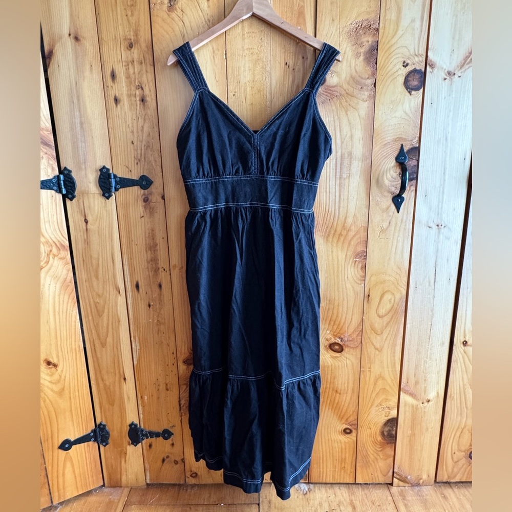SCOOP Tiered Linen Dress XL